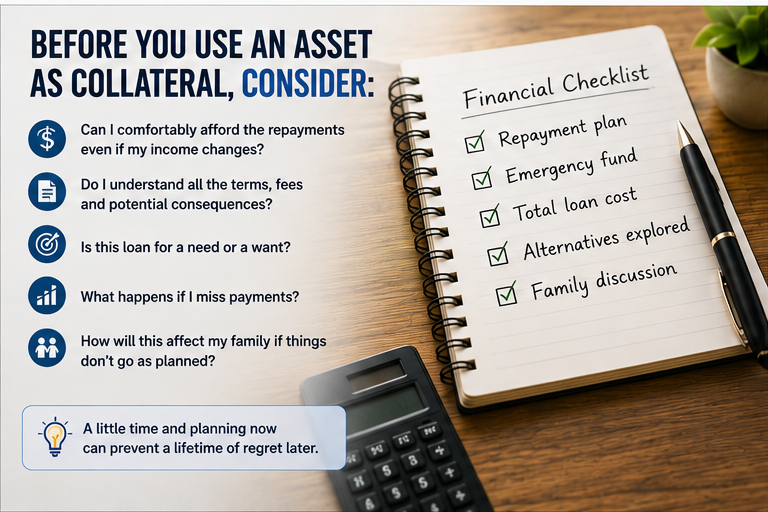 Before you use an asset as collateral, consider